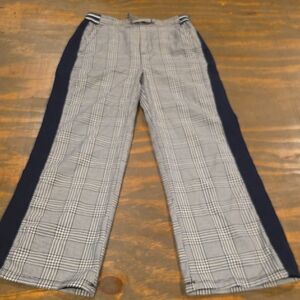 Stylish Kids' Checkered Pants with Navy Accents